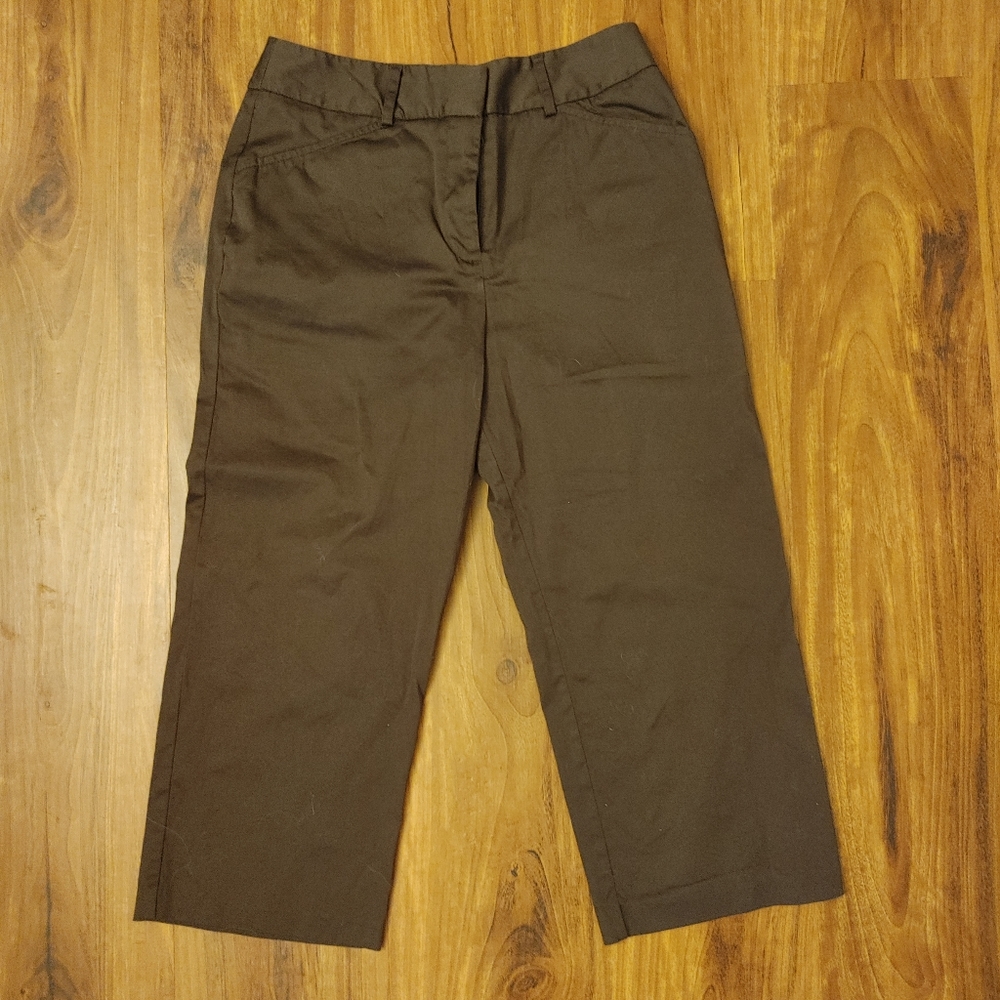 EUC brown capri dress pants